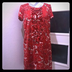 Vintage DKNYC paisley shift dress with pockets NWT!!!